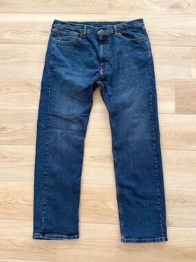 Levi's 506 Straight‎ Leg Jeans Men's 38x32 Dark Wash Classic Denim